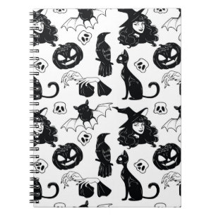 Cuaderno Gris Naranja tropical: patrón de cosecha