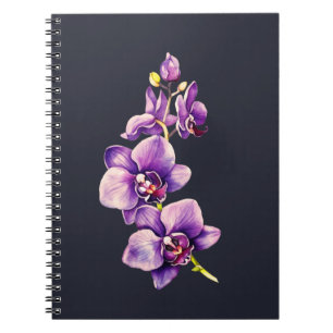 Cuaderno Gris pizarra oscuro, bloc de notas en espiral de o