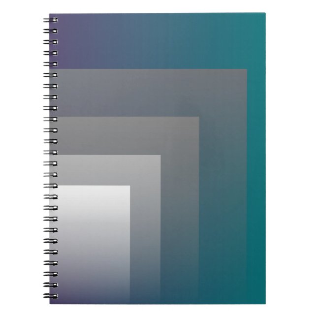 Cuaderno gris púrpura verde azulado (Frente)