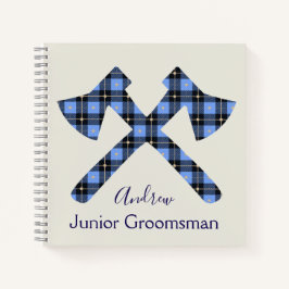 Cuaderno Gris y azul Junior Groomsman