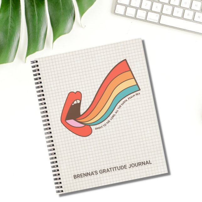 Cuaderno Grito personalizado al señor retro cristiano (Subido por el creador)