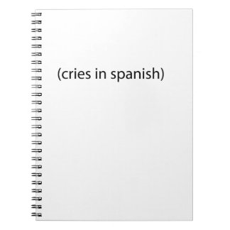 Cuaderno gritos en español