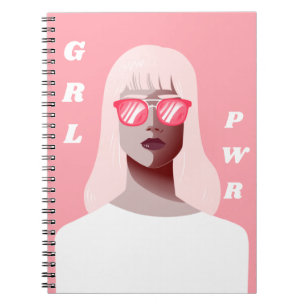Cuaderno GRL PWR Poder Chica de Ilustracion feminista moder