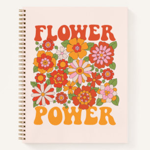 Cuaderno Groovy Flower Power Graphic