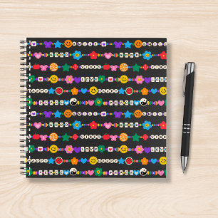 Cuaderno Groovy Good Vibes Love Smile Retro Bebidas