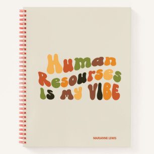 Cuaderno Groovy Human Resources is My Vibe, HR