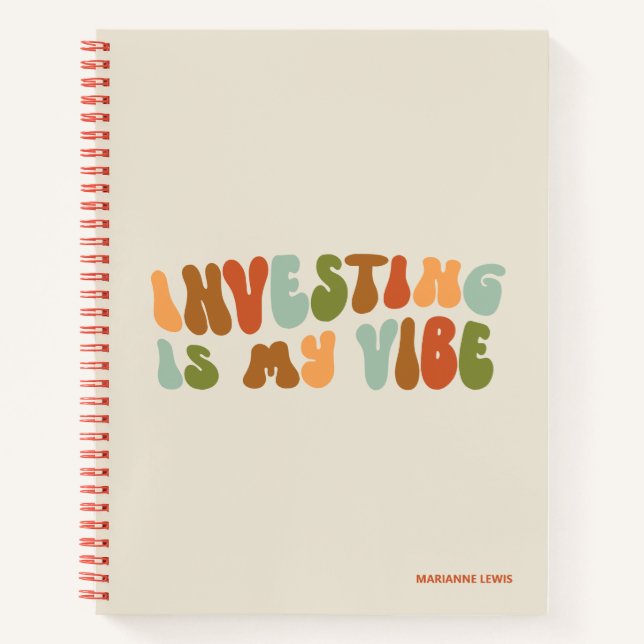 Cuaderno Groovy Invertir Es Mi Vibe, Gerente Financiero (Anverso)