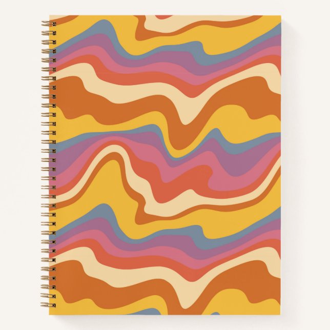 Cuaderno Groovy Retro Pattern (Anverso)