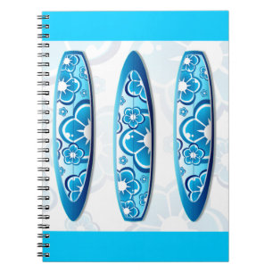 Cuaderno Groovy Surfboard con diseño floral