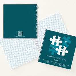 Cuaderno Grove el rompecabezas de tu entrenador Verde azula