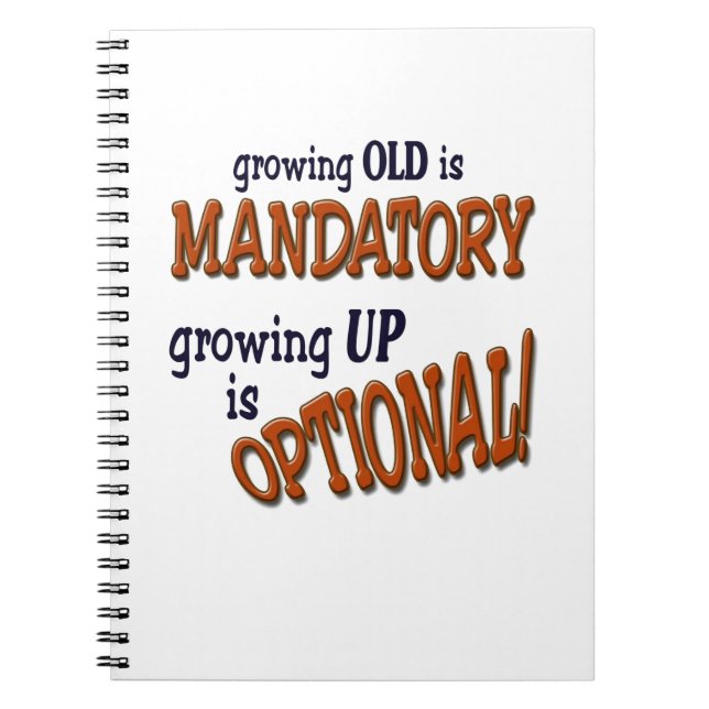 Cuaderno ¡Growin Old! (Frente)