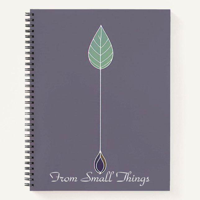 Cuaderno Growing Gradient Symbol | From Seed to Leaf Line (Anverso)