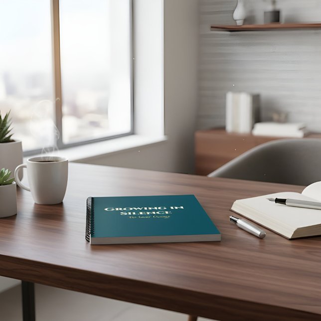 Cuaderno Growing in Silence Motivational Journal Minimalist (Subido por el creador)