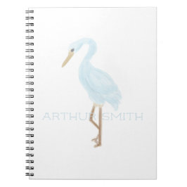 Cuaderno Grulla azul acuarela