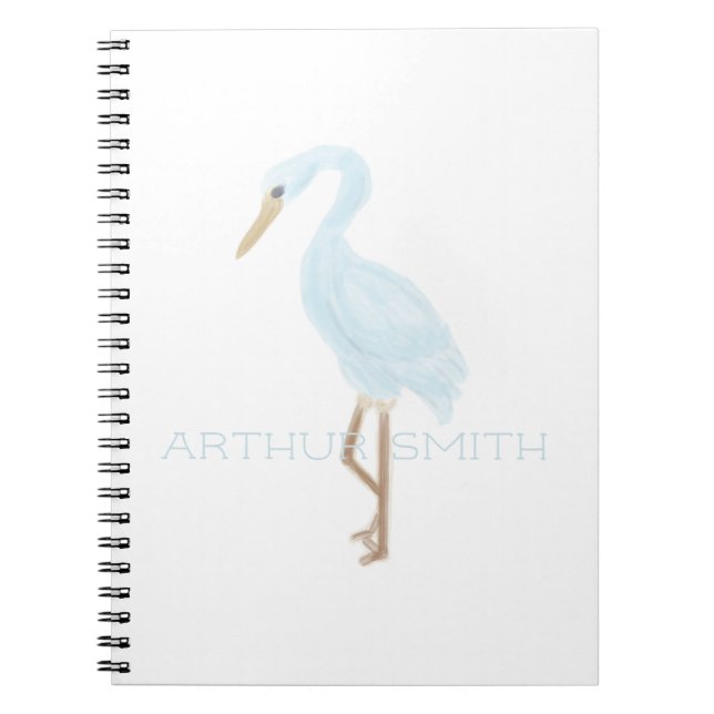 Cuaderno Grulla azul acuarela (Frente)