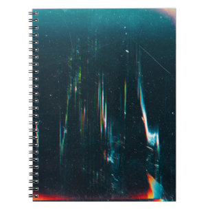 Cuaderno Grunge abstract background. Damaged screen. Orange