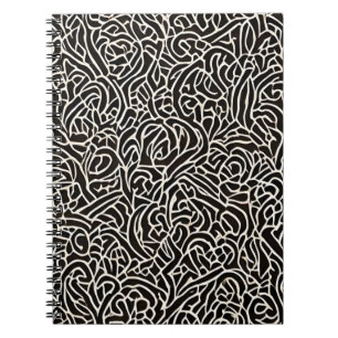 Cuaderno Grunge abstracto de textura metalizado