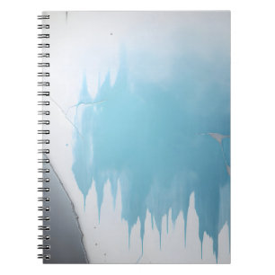 Cuaderno Grunge abstracto de textura metalizado