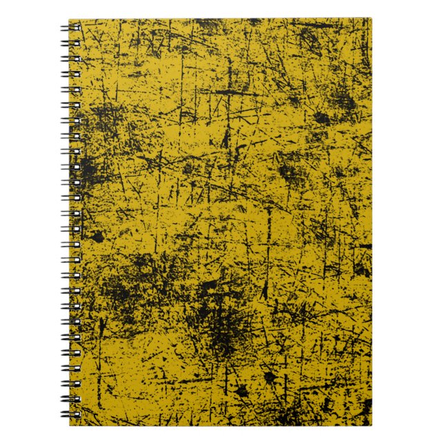 Cuaderno Grunge amarillo (Frente)