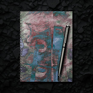 Cuaderno Grunge de graffiti pintado   Rojo Rojo Rojo Azul Á