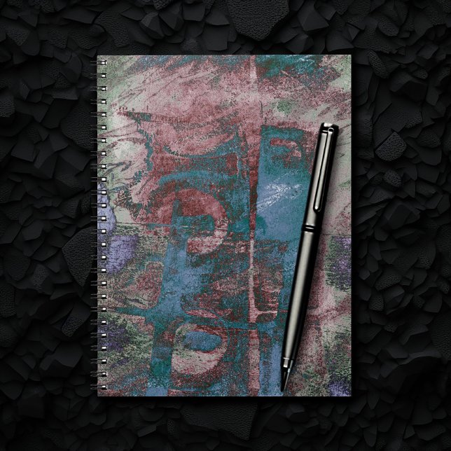 Cuaderno Grunge de graffiti pintado | Rojo Rojo Rojo Azul Á (Subido por el creador)