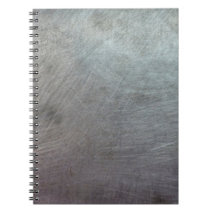 Cuaderno Grunge de textura de fondo metalizado