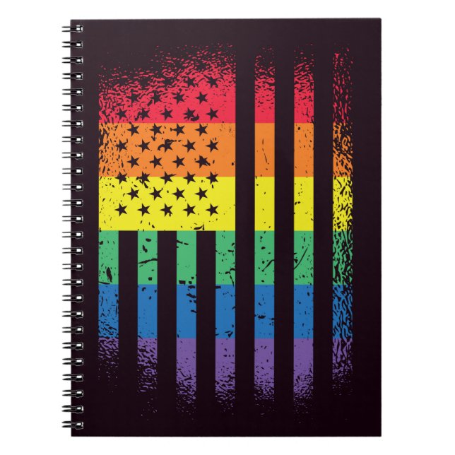 Cuaderno Grunge del Orgullo Americano (Frente)