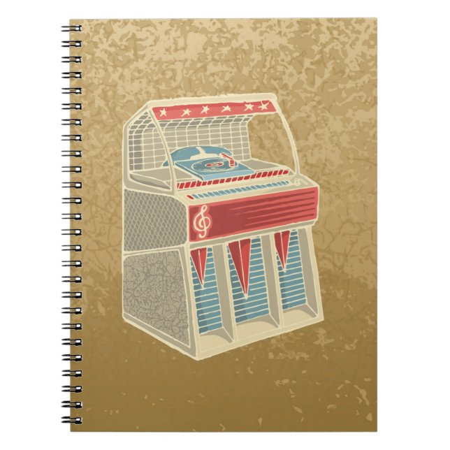 Cuaderno Grunge Jukebox (Frente)