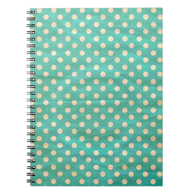 Cuaderno Grunge los puntos de polka sin fisuras (Frente)