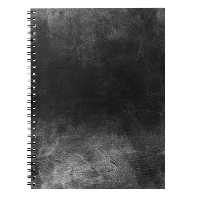 Cuaderno Grunge oscuro - B&W (Frente)
