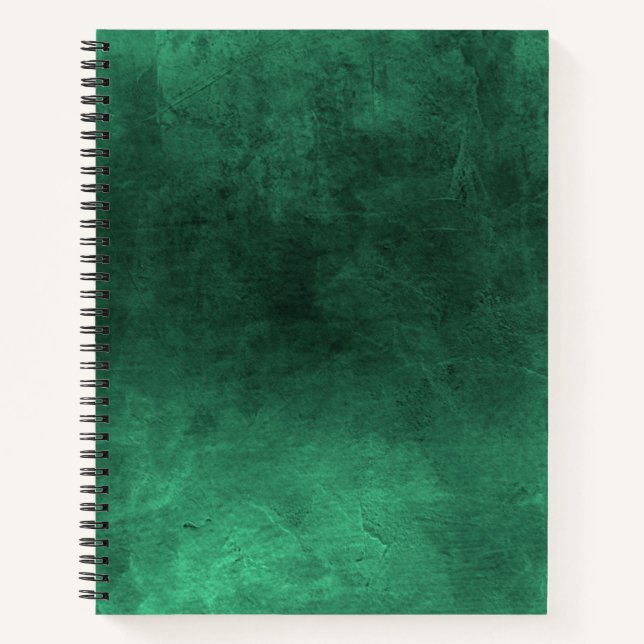 Cuaderno Grunge oscuro - Verde (Anverso)