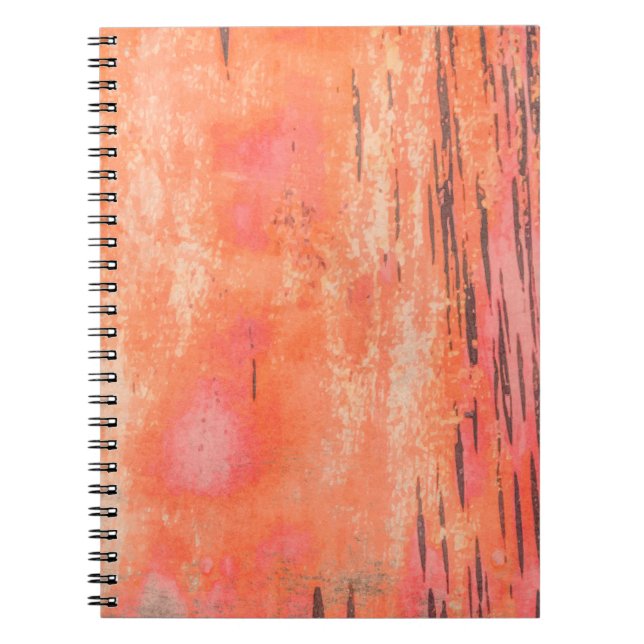 Cuaderno Grunge retro vintage textureabstract, arte, home d (Frente)