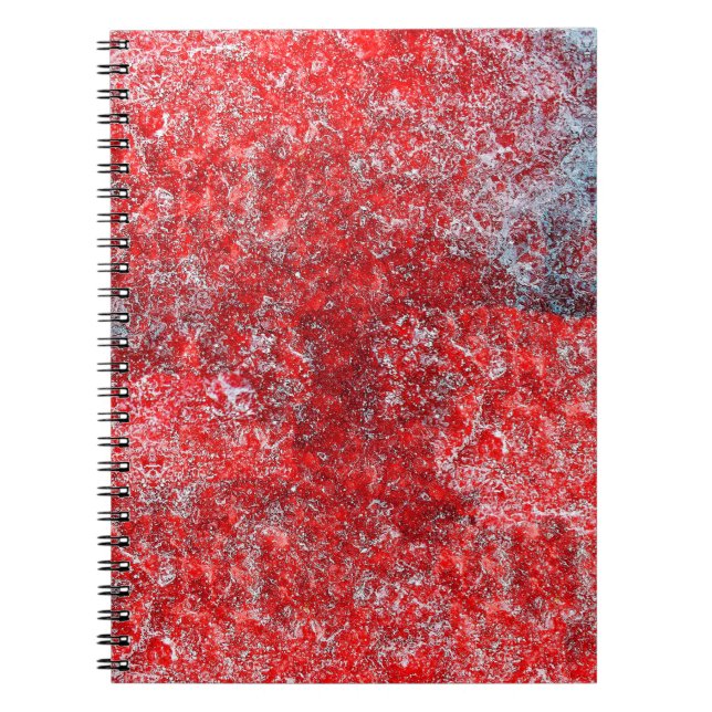Cuaderno Grunge rojo, abstracto, antiguo, arte, fondo, (Frente)