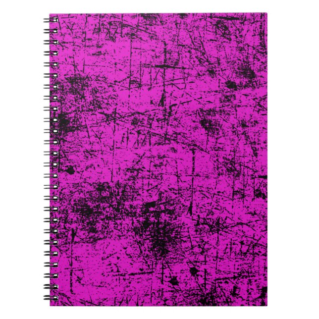 Cuaderno Grunge rosado (Frente)