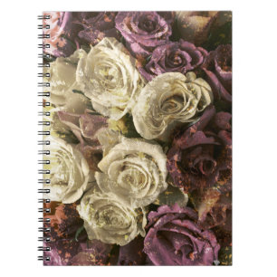 Cuaderno Grunge, rosas, foto
