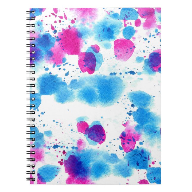 Cuaderno Grunge Stains Textura de acuarela (Frente)