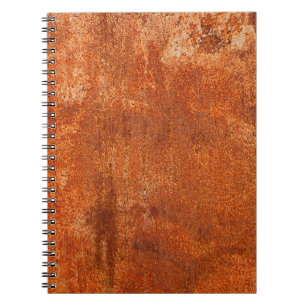 Cuaderno Grunge textura metalizado oxidada. Corrosión oxid