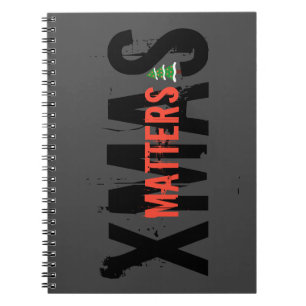 Cuaderno ¡Grunge XMAS IMPORTA un llamativo árbol de Navidad