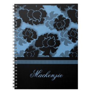 Cuaderno Grungy Floral Decadence, Azul