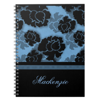 Cuaderno Grungy Floral Decadence, Azul