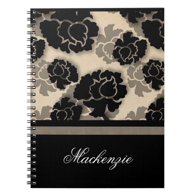 Cuaderno Grungy Floral Decadence, Marfil (Frente)