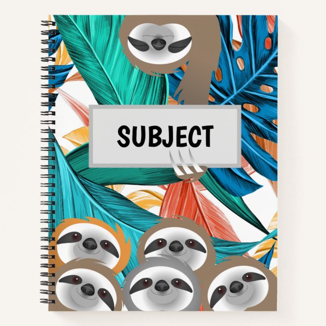 Cuaderno Grupo de Bosques de Sloths (Anverso)
