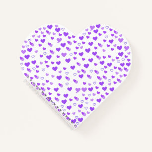 Cuaderno Grupo de Corazones Morados