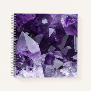 Cuaderno Grupo de Cristales de Amatista Curativos