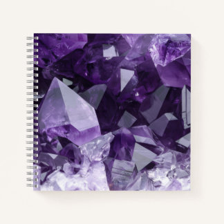 Cuaderno Grupo de Cristales de Amatista Curativos