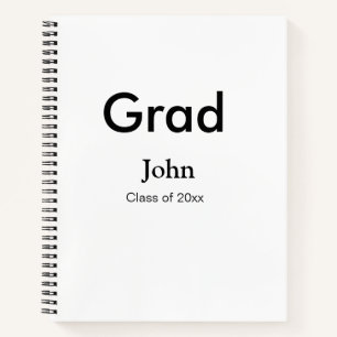 Cuaderno grupo de graduados agregar nombre congrats fecha a