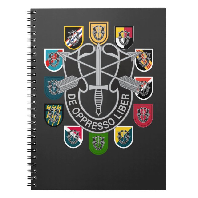 Cuaderno Grupos de Fuerzas Especiales del Ejército Green Be (Frente)