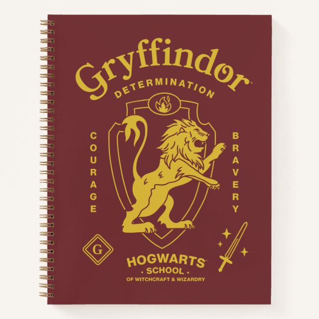 Cuaderno GRYFFINDOR™ Determination Courage Bravery Crest (Anverso)