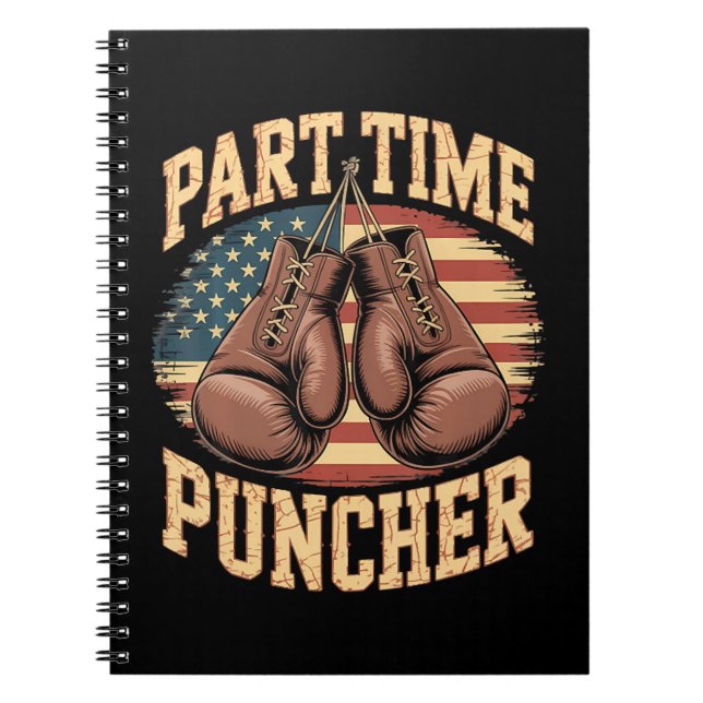 Cuaderno Guantes de boxeo Part Time Puncher (Frente)