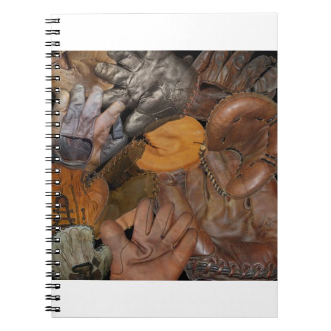 Cuaderno guantes vintage de béisbol (Frente)